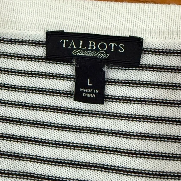 Talbots Striped Knit Sweater - Picture 2 of 3